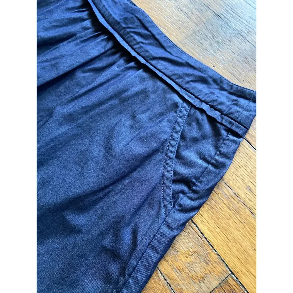 JCREW Bluish Gray Pleated Cotton Mini Skirt size 10